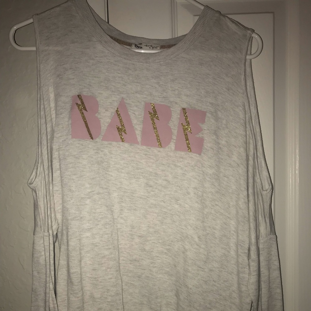 Open shoulder long sleeve